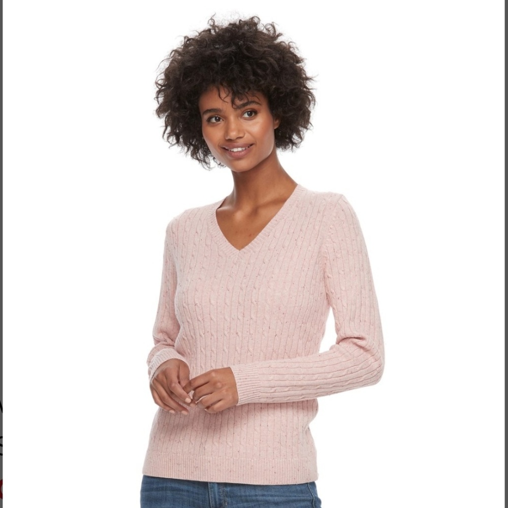 Croft & Barrow Cable Knit Sweater
